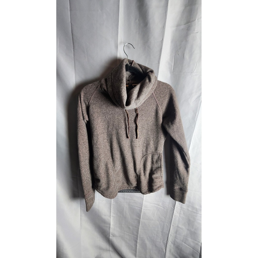 Sherpa Adventure Gear Women Brown Cowl Neck Pullover Fleece Sweater Size M Nepal
